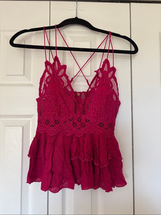 Free People Tops - Free People Intimately FP One "Adella" Ruffled Cami Tank Top